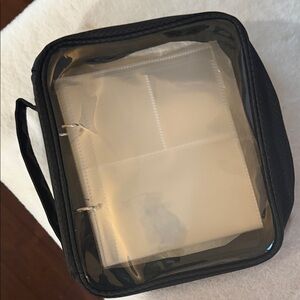 Black Binder with Clear Cover